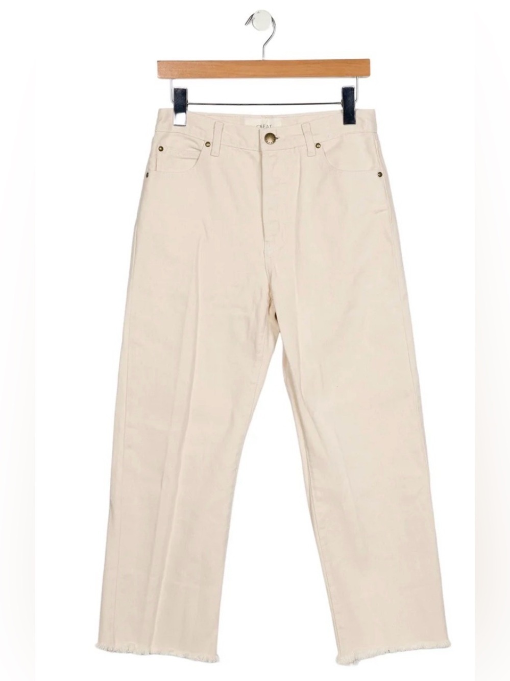 The Great The Wayne Jean Straight Leg Jeans Neutral | Size: 27